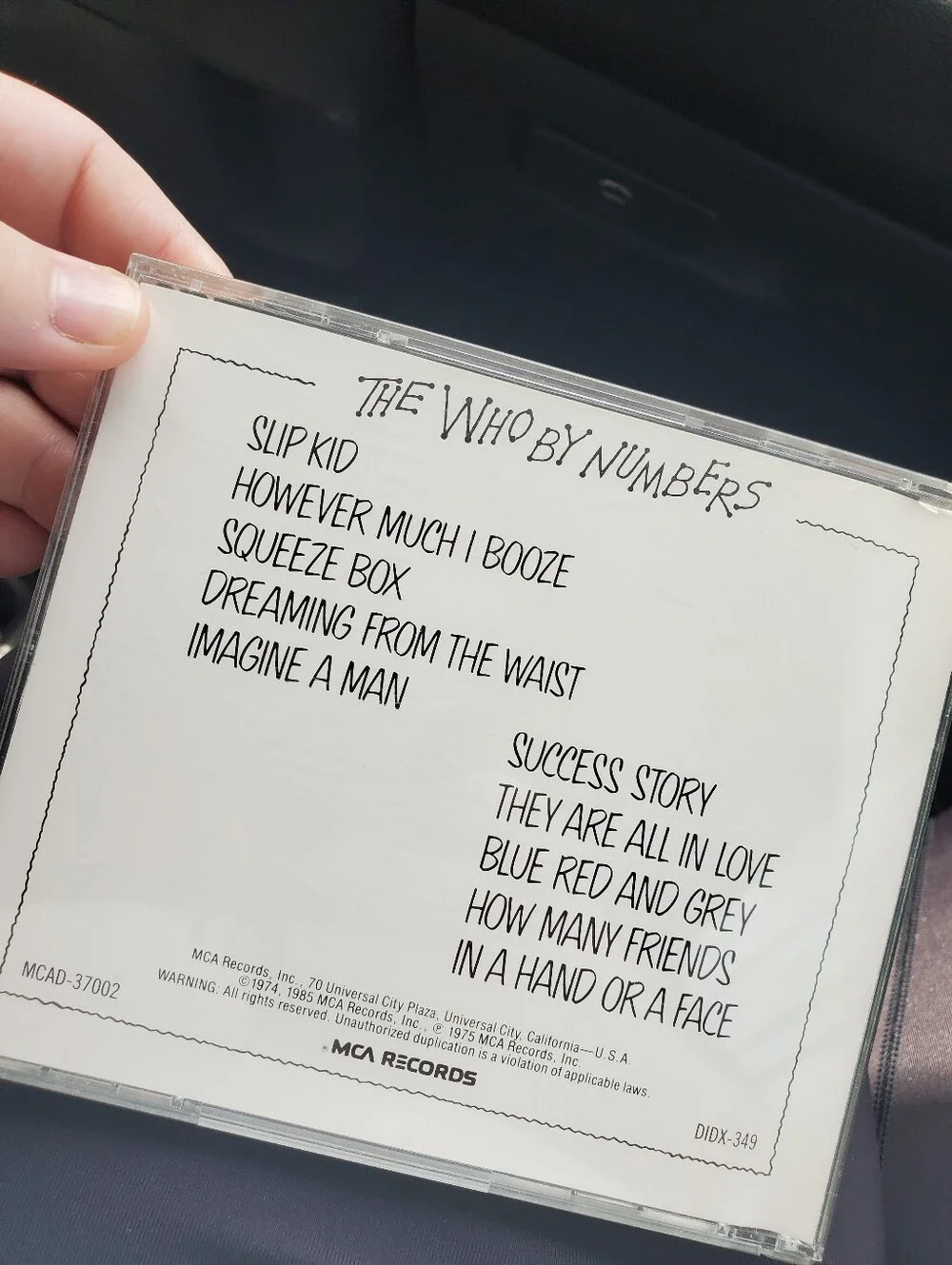 The Who By Numbers CD